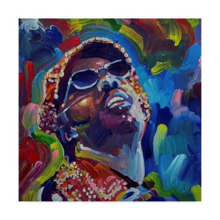Howie Green 'Stevie Wonder' Canvas Art,18x18
